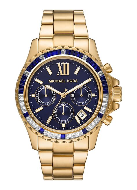 michael kors horloge blauw goud|Designerhorloges voor dames en heren .